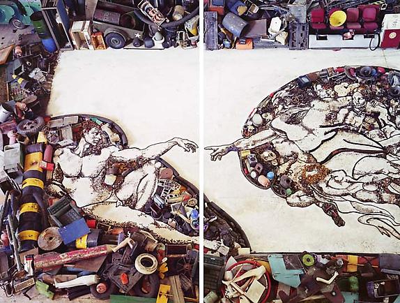 The Creation of Adam, After Michelangelo, 2011
From Pictures of Junk
