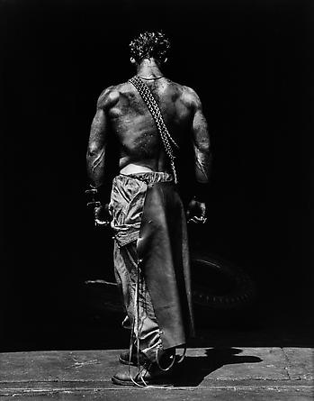 Fred Backview with Chain, Hollywood, 1984
