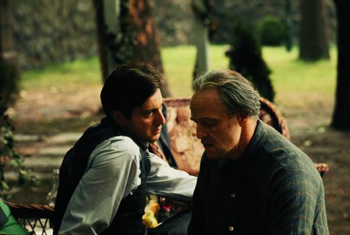Brando and Pacino in the Garden, 1971