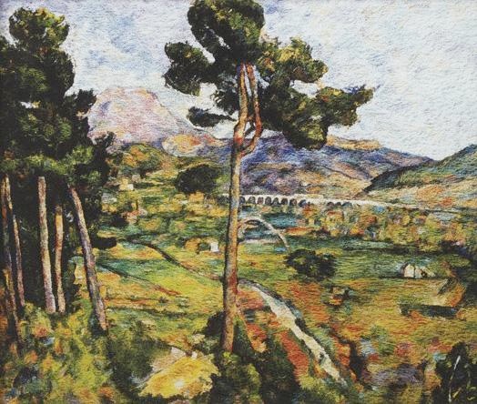 Montagne Sainte Victoire, seen from Montbriand, After Cezanne, 2006
From Pictures of Pigment