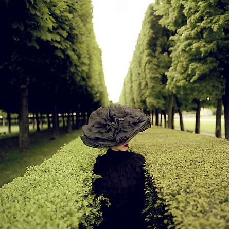 Woman with Hat Between Hedges, Parc de Sceaux, France, 2004