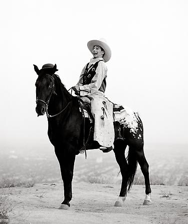 Pee Wee on Horse, Los Angeles, 1987