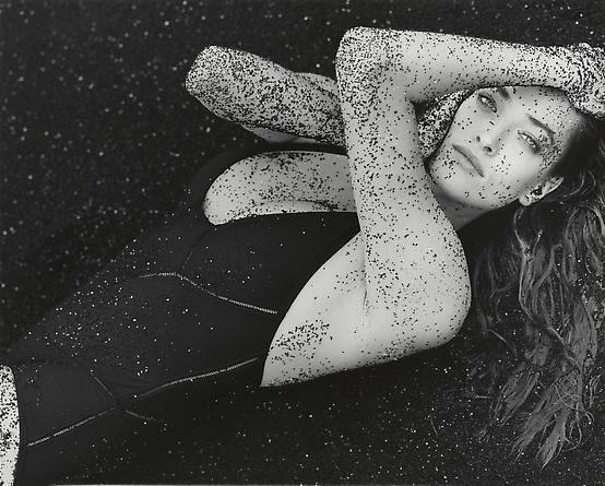 Tatjana with Black Sand, Hawaii, 1987