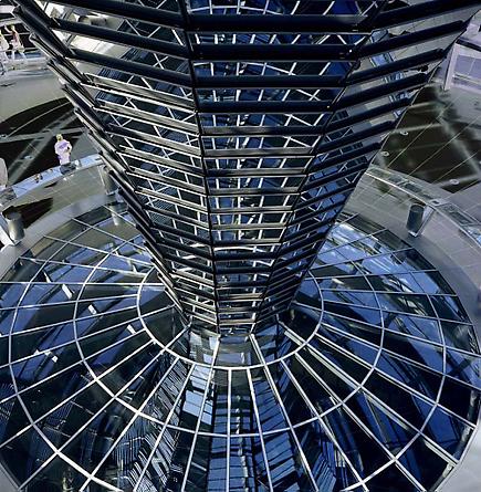 Reichstag Building, Elliptical Glas Dome, Berlin, Germany (Architect: Sir Norman Foster, 1999), 2003 [#3]