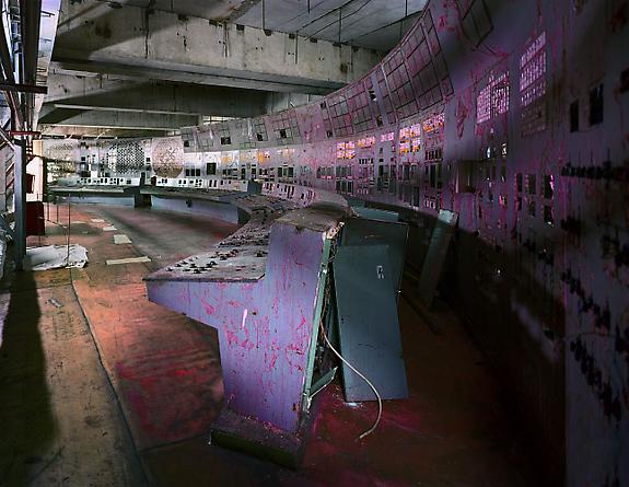 Control Room, Reactor 4, Chernobyl, 2001