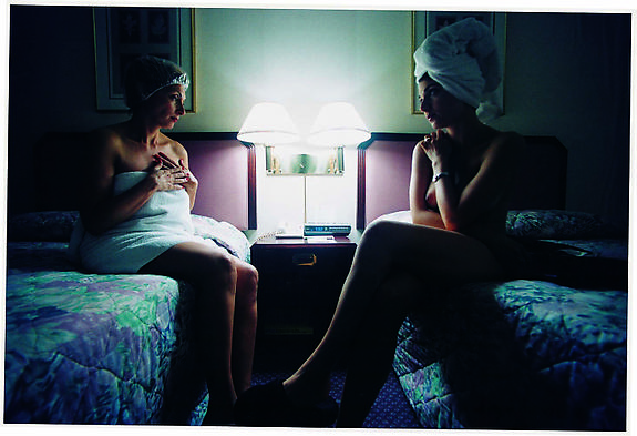 My Mother and I in Hotel Room, 1998