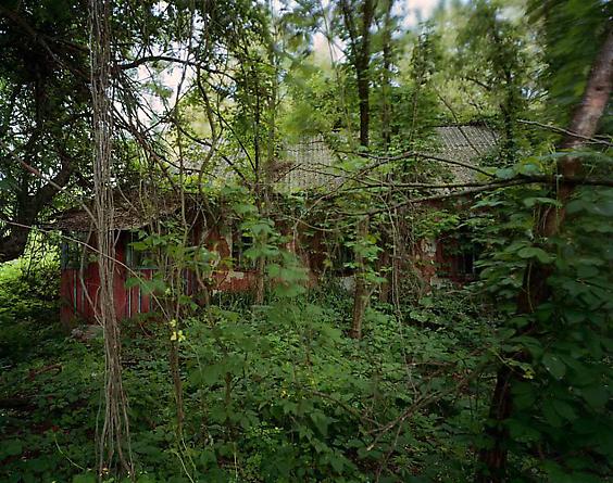 House in the abandoned village, 2001