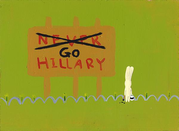 Go Hillary
Acrylic on board
19 x 25.8 cm
2009