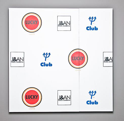 Elijah Blue
Lucky-Gene-Club (Structural Legend), 2010
Acrylic on canvas
40 x 40 inches