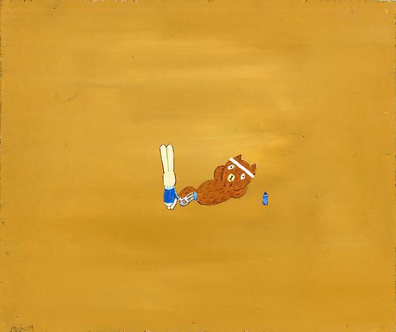 Kumacchi’s rehabilitation 3
Acrylic on board
21 x 25 cm
2009