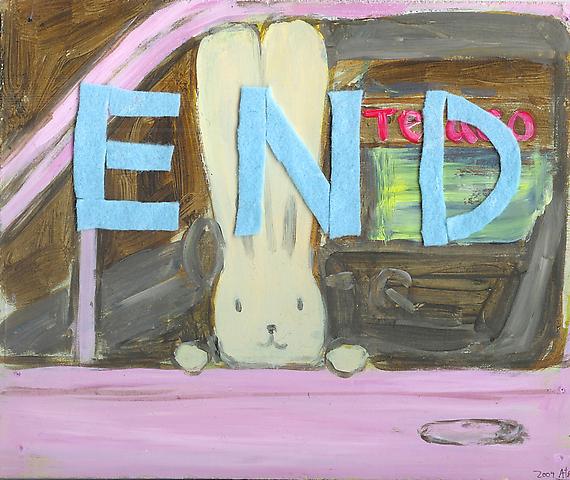 END
Acrylic and felt on board
19 x 23 cm
2009