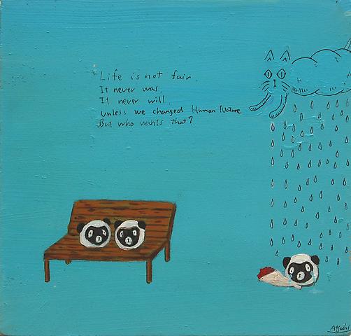 Life is not fair
Acrylic on board
14.8 x 14.9 cm
2008