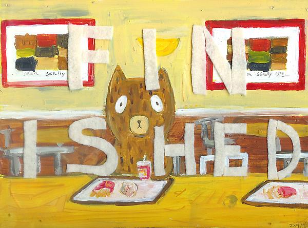 Kumacchi In A Macdonald In Galway
Acrylic on board
22 x 29 cm
2009