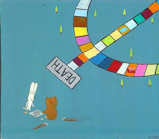 A game of life
Acrylic on board
20.5 x 24 cm
2009