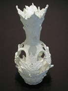 Eugene Von Bruenchenhein - White Vase