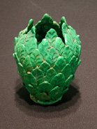 Eugene Von Bruenchenhein - Leaf Vase Green