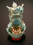 Eugene Von Bruenchenhein - Leaf Vase with Lid