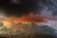 Kim Keever - Red, Black Sky