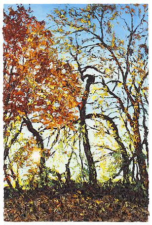 Twisting Trees
2007
oil on wood panel
91.5 x 61 cm