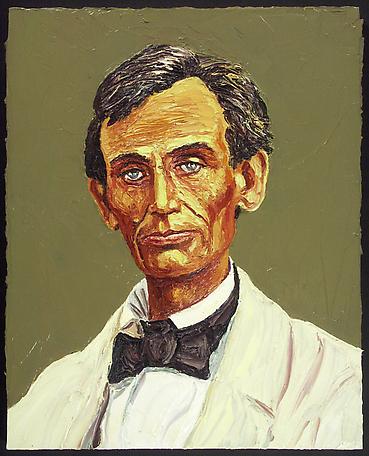 Lincoln", May 7 1858 
2005
oil on cavas
51 x 40.5 cm