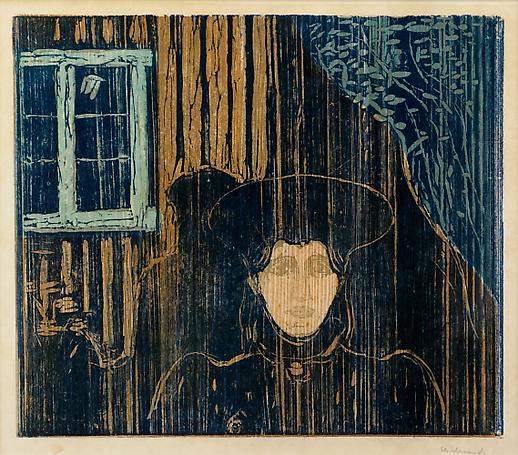 Edvard Munch
Måneskinn II
1902 
color woodcut
47 x 45 cm