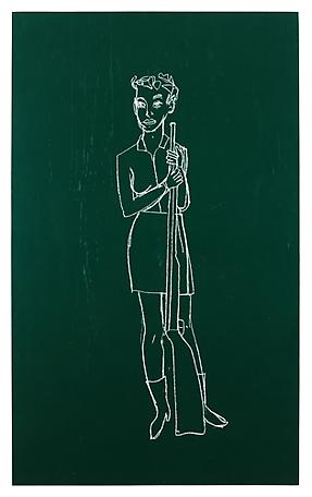 Untitled
2010
chalk drawing on plywood
200 x 122 cm