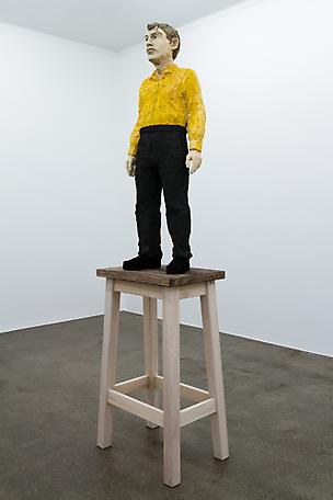 Figure (man)
2010
painted wawa wood
h. 227 cm