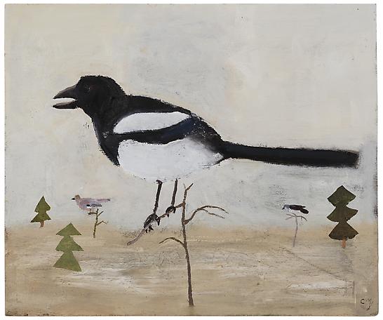 Stora fåglar i små träd
2013
oil on panel
46 x 55 cm