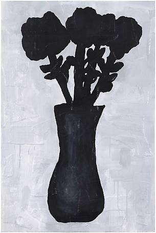 Black Flowers
2011
acrylic and fabric collage on canvas
183 x 122 cm