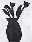 Black Flower Redux #1
2011
Gesso, Flashe and paper collage on paper 
148 x 118 cm