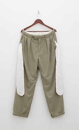 Deep pockets 
2009
polyester, textil, klädhängare
130 x 60 cm