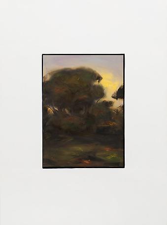 Some trees on August 13
2013 
oil on canvas in artist ́s frame
140 x 104 cm