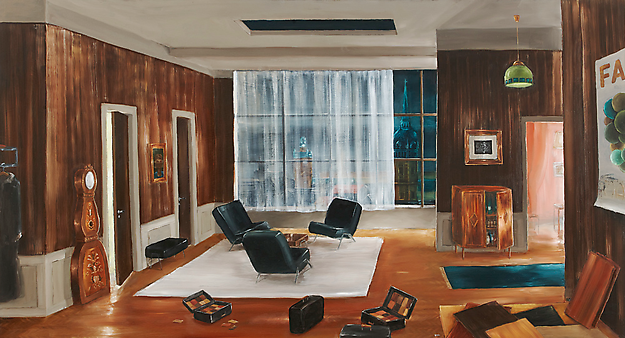 Ernst Billgren
Någon har varit här
2014
oil on panel
76 x 140 cm