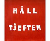 Håll tjeften
1999
acrylic and paper on canvas
52 x 53 cm