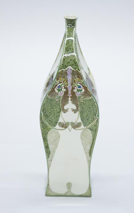 Rozenburg den Haag <br> Two-Handled Porcelain Vase 4