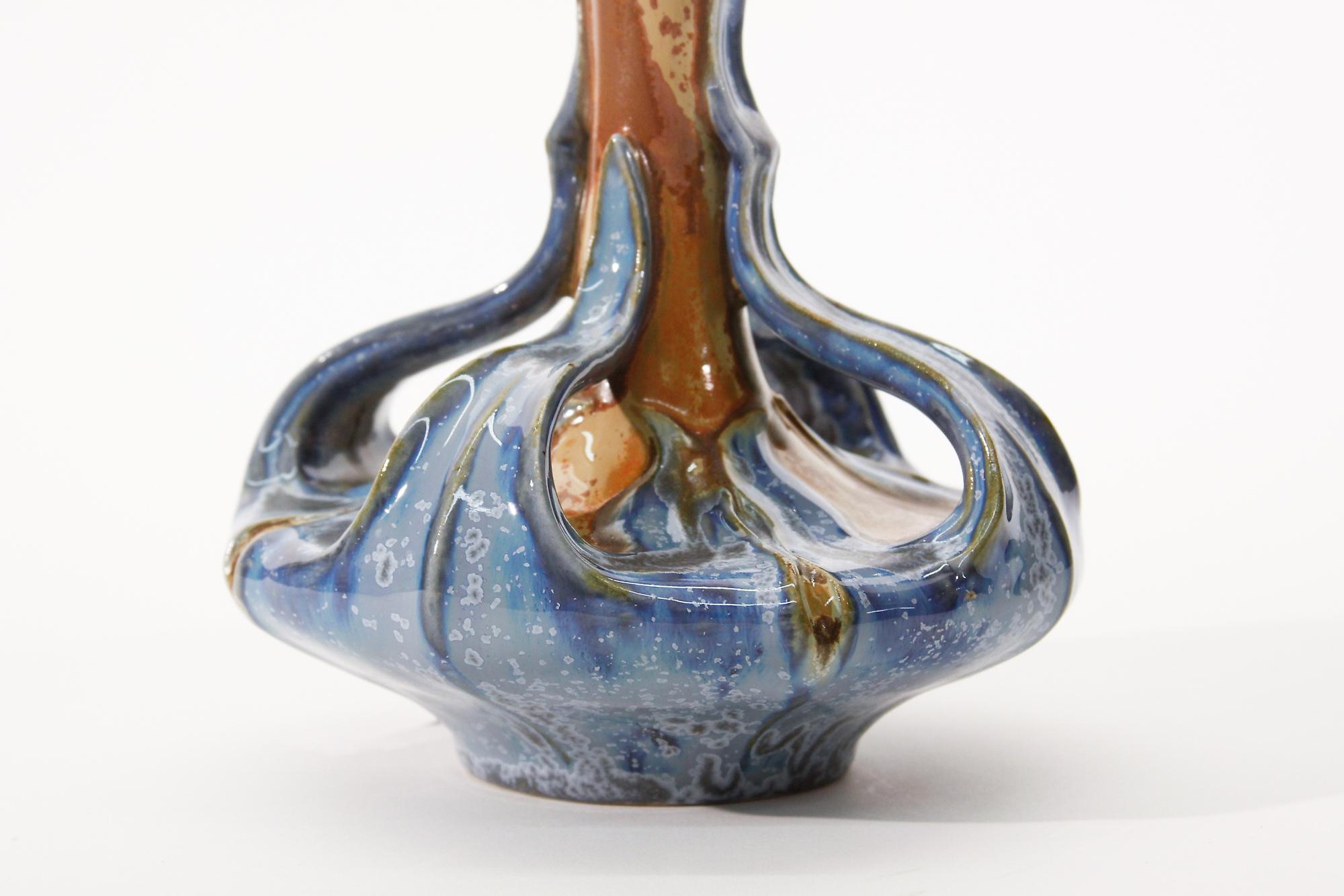 Sevres Mustard and Blue Vase 4