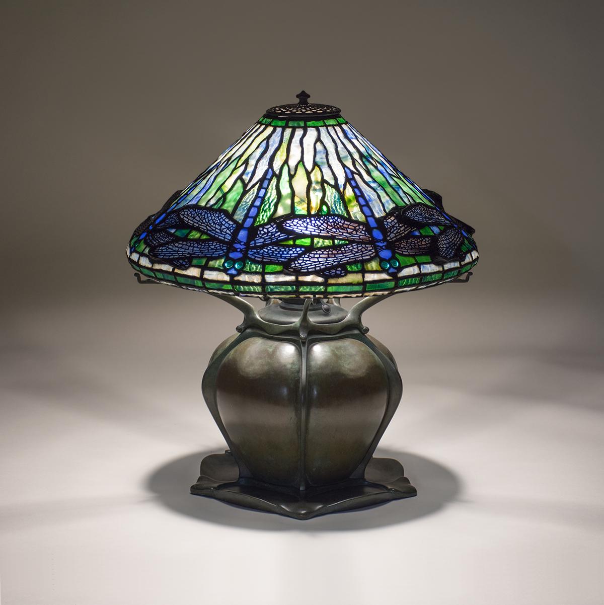 Tiffany Studios Early Dragonfly Table Lamp 2
