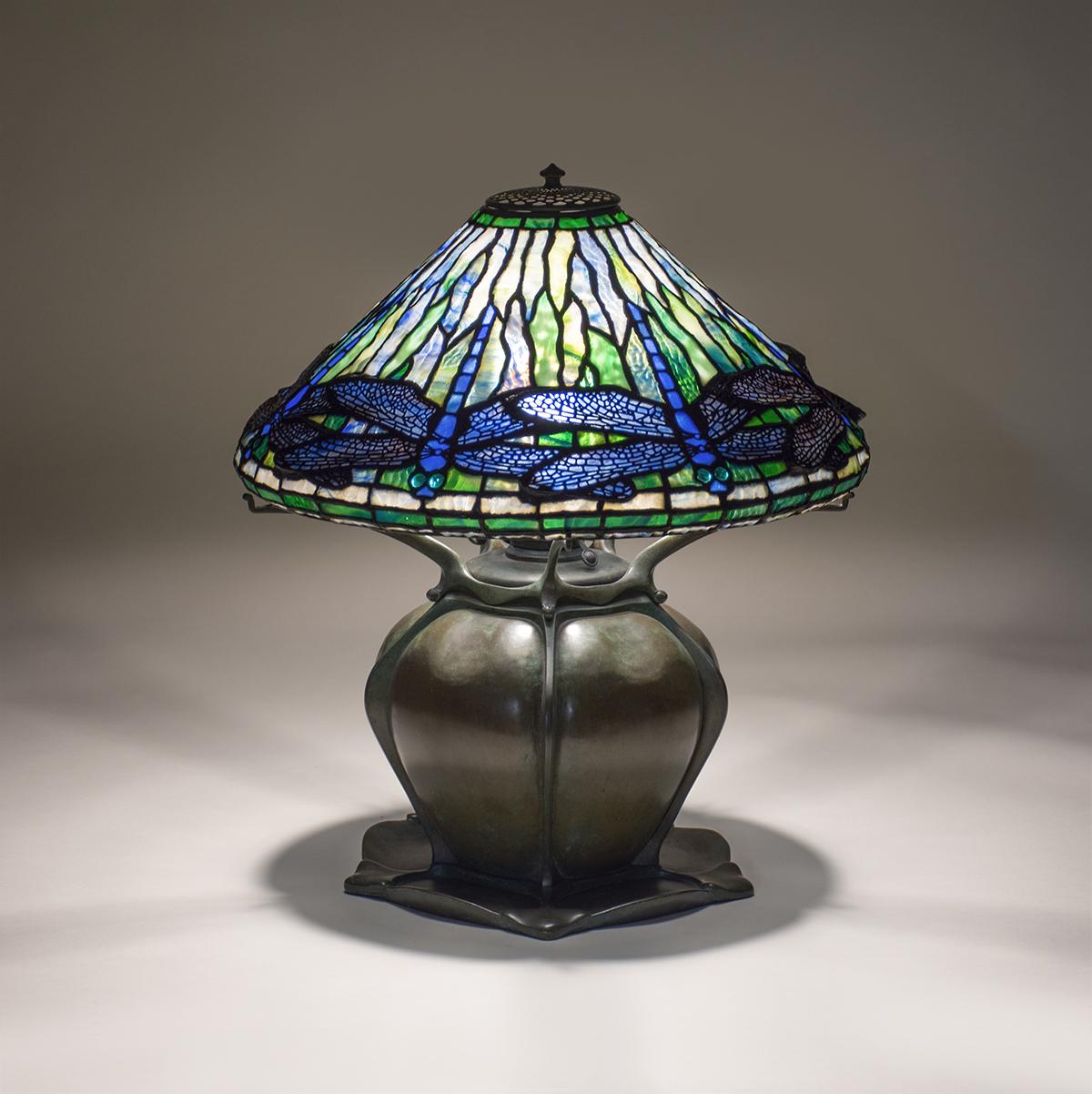 Tiffany Studios Early Dragonfly Table Lamp 3
