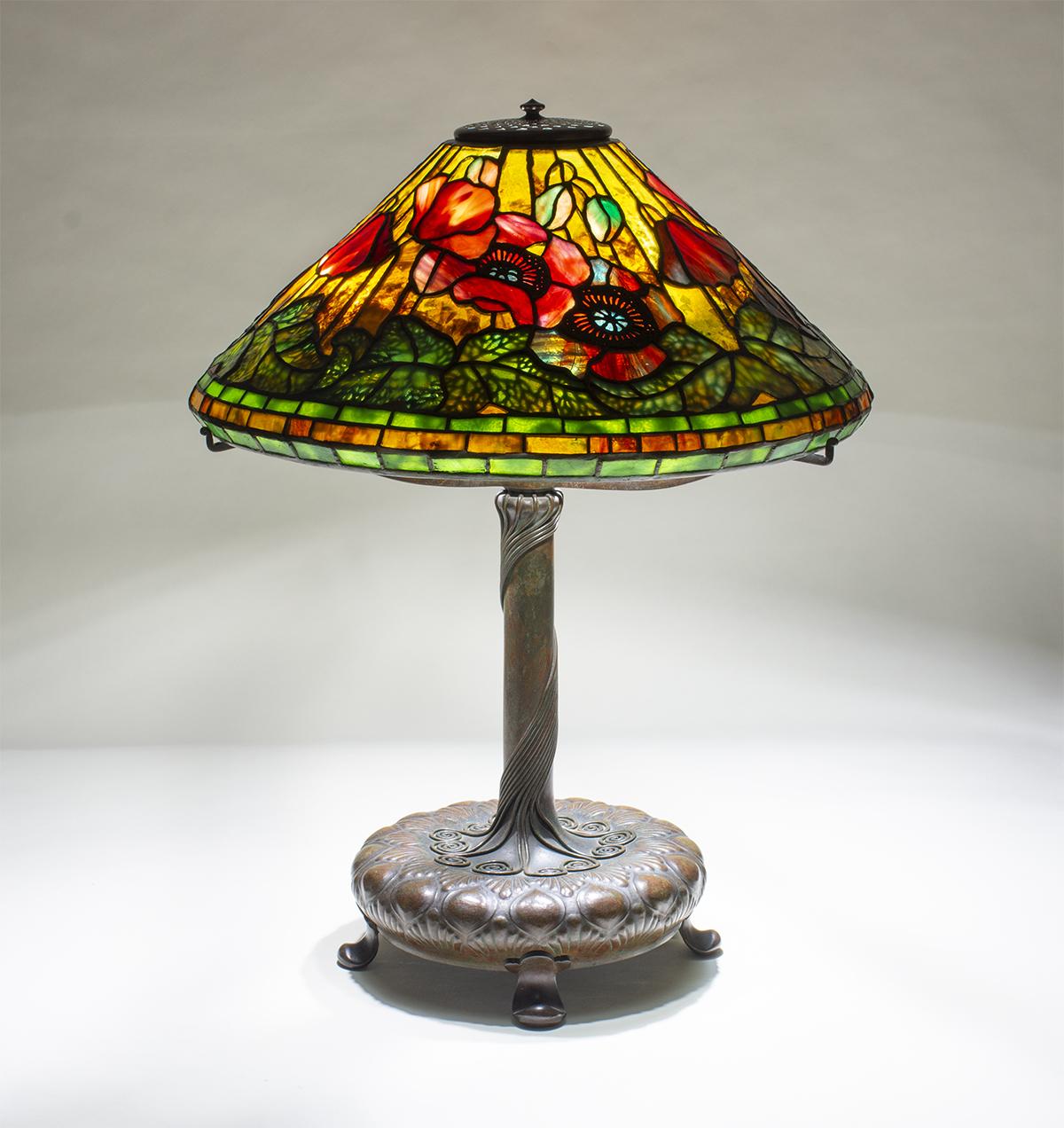Tiffany Studios Poppy Table Lamp 1