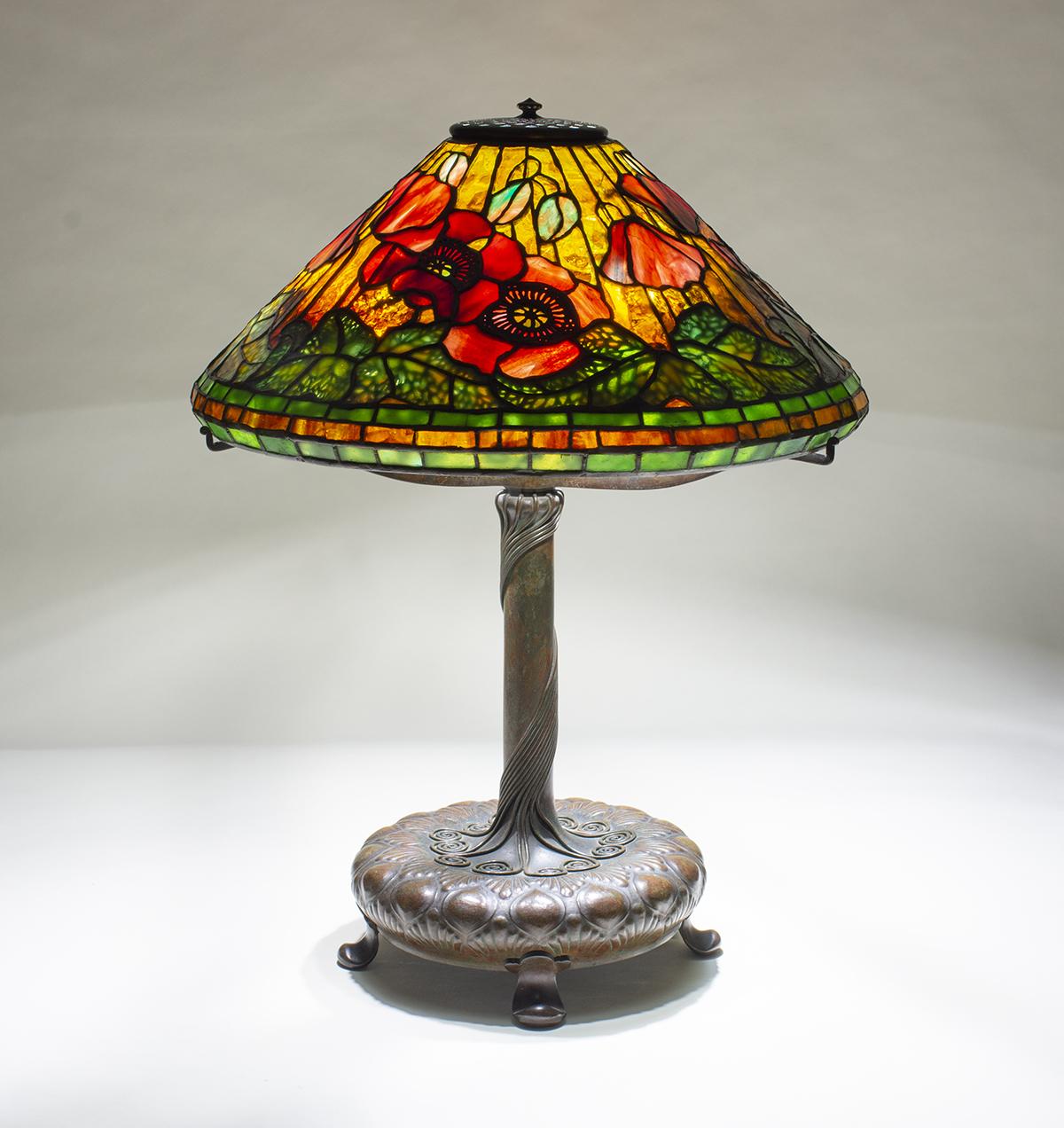 Tiffany Studios Poppy Table Lamp 2