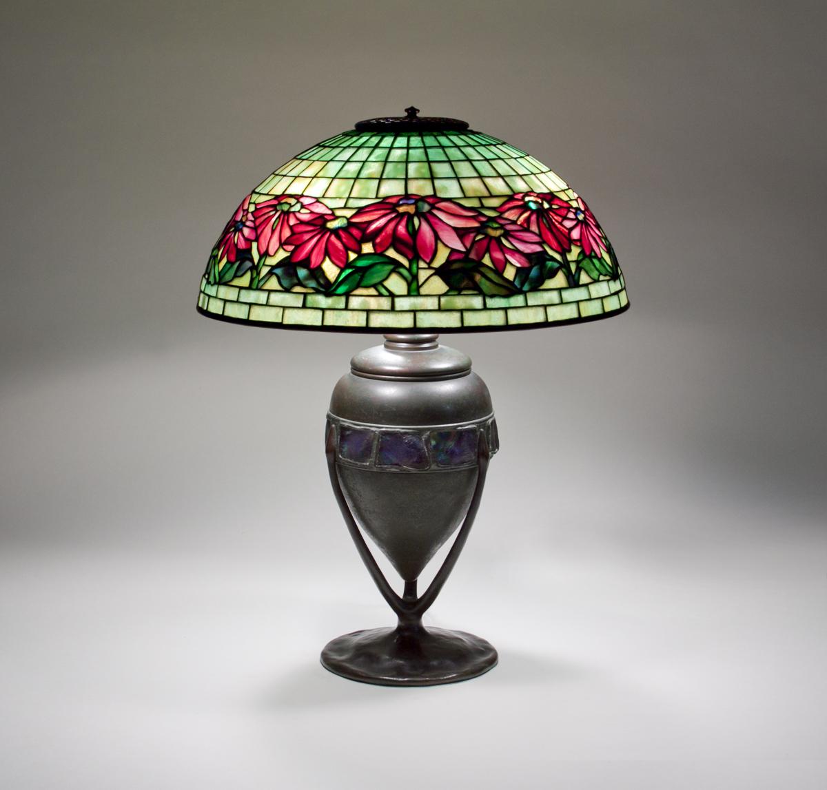 Tiffany Studios Poinsettia Table Lamp 2