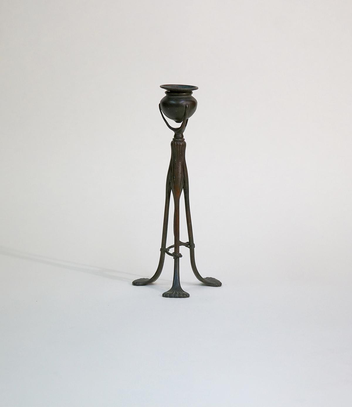 Tiffany Studios Tripod Candlestick 1
