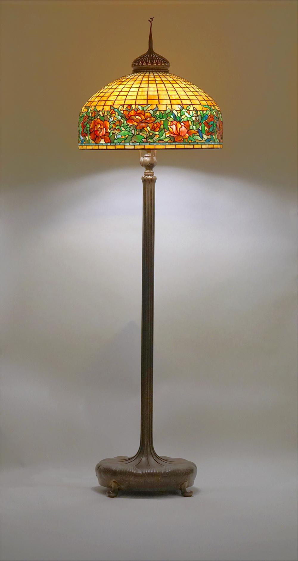 Tiffany Studios Peony Border Senior Floor Lamp 2
