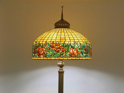 Tiffany Studios Peony Border Senior Floor Lamp 1