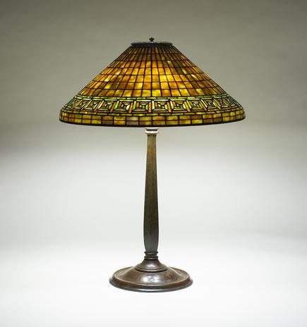 Tiffany Studios Greek Key Table Lamp 1
