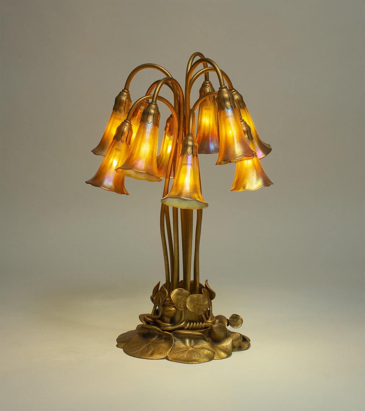 Tiffany Studios 10-Light Lily Lamp 1