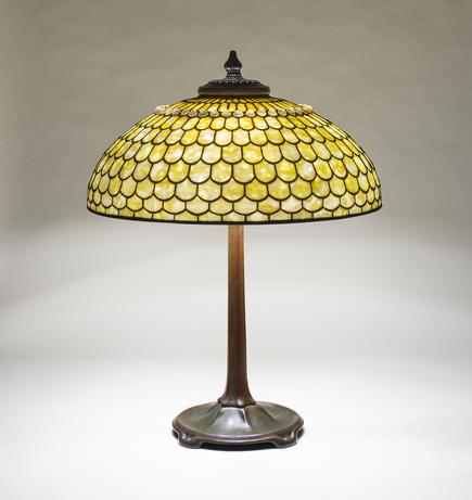 Tiffany Studios Jeweled Fish Scale Table Lamp 1
