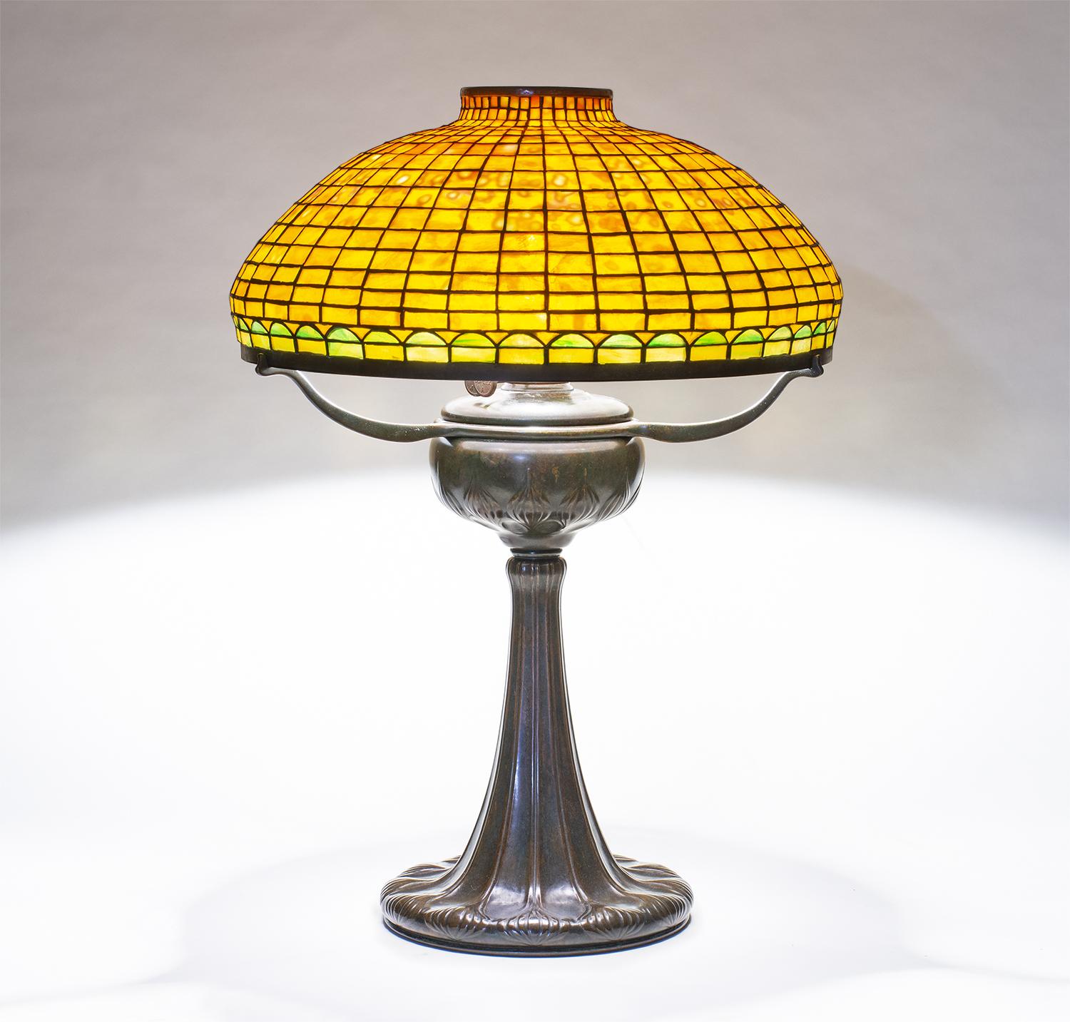Tiffany Studios Geometric Tyler Variant Table Lamp 1