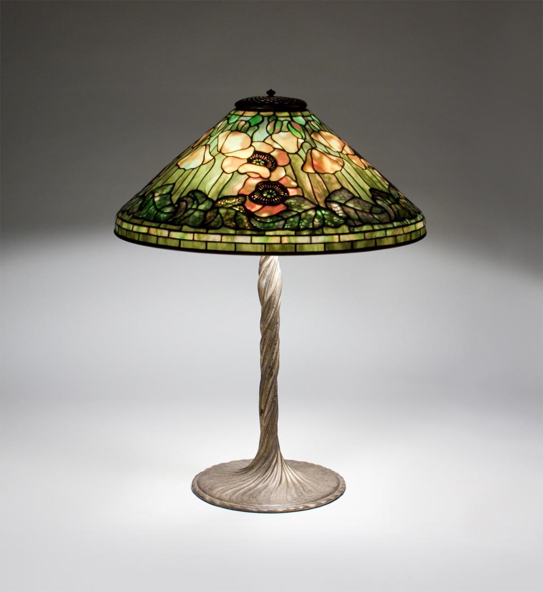 Tiffany Studios Poppy Table Lamp 1