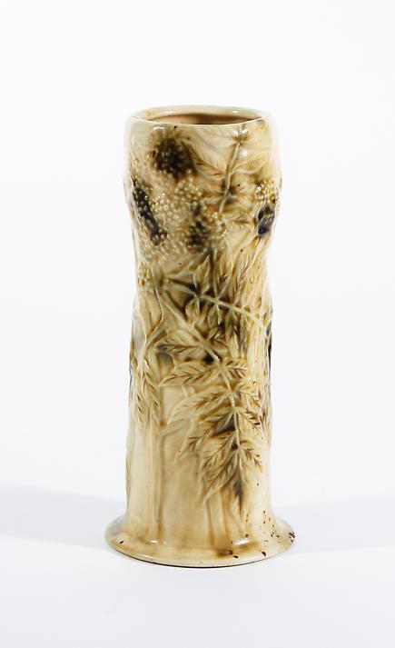 Tiffany Studios Favrile Pottery Vase with Sumac 2